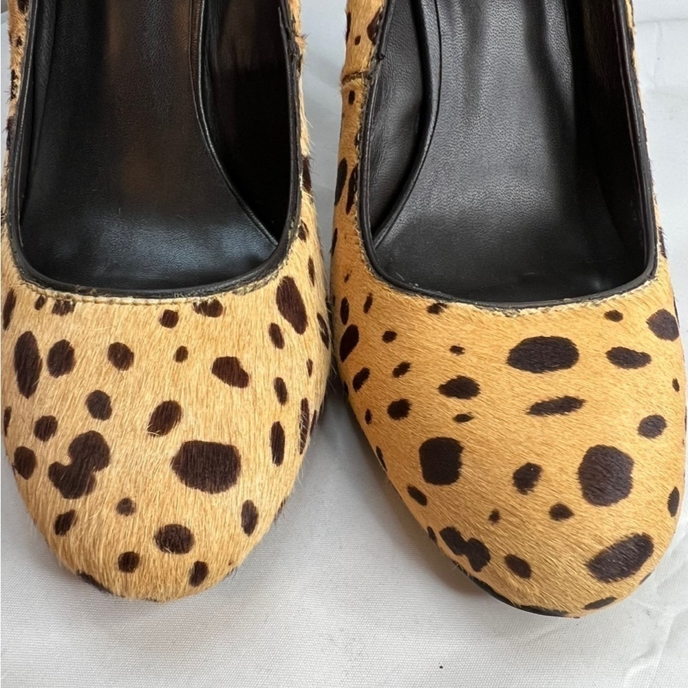 Tory Burch Cheetah Print Calf Hair Heels Pumps Women's Size 8M Classic Style - Picture 13 of 15